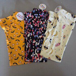 Dot Dot Smile Leggings Girl's 8/10  3pc Bundle Lot Stretch Elastic Waist NWT